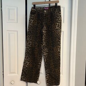 Edikted Wild Animal Print Trousers